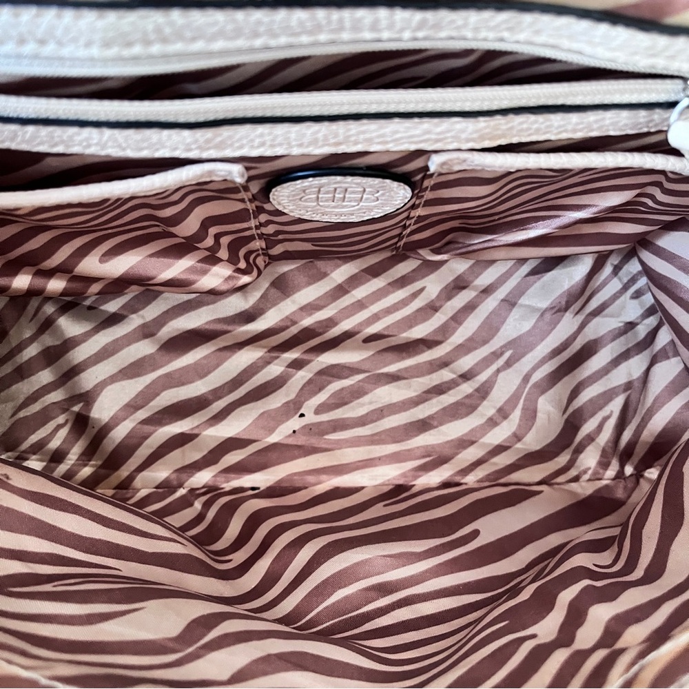Dana Buchman Floral Print Faux Leather Vegan Tote Bag - Picture 9 of 13
